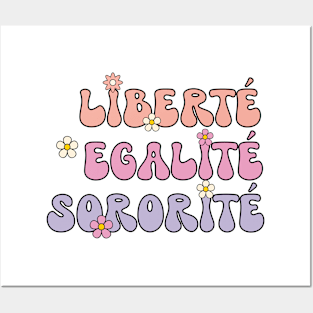 Liberte Egalite Sororite Retro Posters and Art